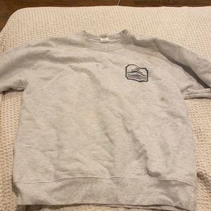 cute grey crew neck